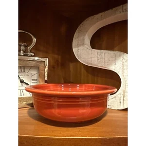 Fiesta Persimmon 8 1/4" 1 Qt. Vegetable Serving Bowl Homer Laughlin Fiesta - Picture 1 of 3