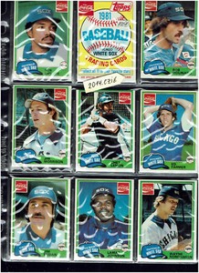 Original Coca-Cola Konvolut CHICAGO WHITE SOX TRADING CARDS 1981 12 Einzelkarten