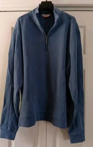 Callaway Jacket Mens Sz XXL 1/4 Zip Pullover C-Tech Beautiful Blue Soft NWOT - Picture 1 of 11