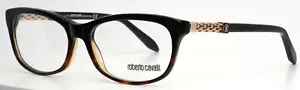 ROBERTO CAVALLI Barbados 706 005 Black Tortoise Womens Eyeglasses 53-16-135 B:37 - Picture 1 of 15