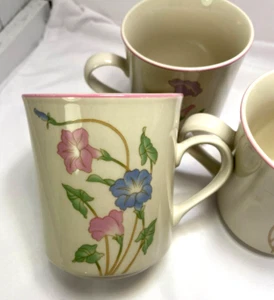 Vintage Sango Stoneware Primavera Coffee cup set - Picture 1 of 10