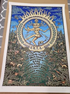 EMEK Signed Silkscreen Print Wakarusa Lawrence, KS Festival Concert Beautiful! - Picture 1 of 6