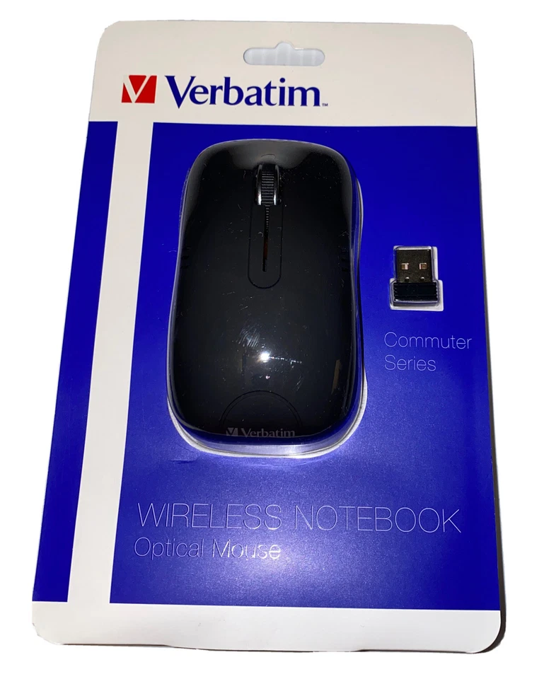 Verbatim Wireless Notebook Optical Mouse Commuter Series Matte Black 99765