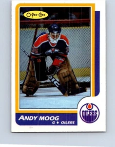 VINTAGE HOCKEY CARD 1986 O-PEE-CHEE EDMONTON OILERS ANDY MOOG NO1827 - Picture 1 of 2