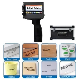 600DPI Upgrade Handheld Inkjet Printer Date Printing QR Code Barcode Label Maker - Picture 1 of 10