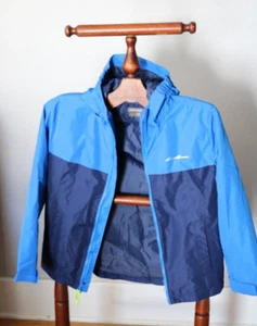 Eddie Bauer Youth Boys Lone Peak Jacket Blue S 7/8 | Outer Shell Jacket Only - Picture 1 of 13
