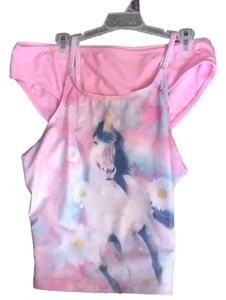 Wonder Nation Girls Pink Sparkling Unicorn Tankini Swimsuit New Choose Size 5K10 - Picture 1 of 10