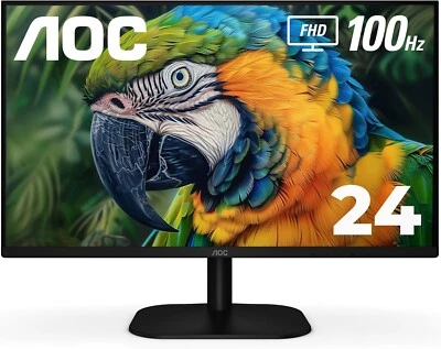 AOC 24B2H2 24” Frameless IPS Monitor - Image 1 of 3