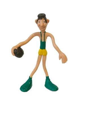 Brabo Bendies Figura Juguete De Colección Bendy De Colección 1970 Russ Berrie Hong Kong Baloncesto Foto 1 de 4