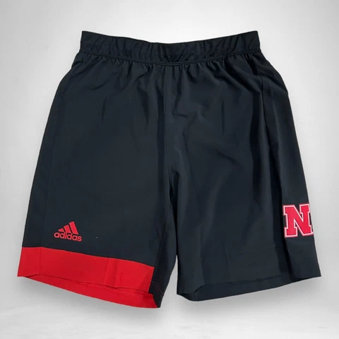 Adidas Nebraska Drawstring Shorts Sample Tag Size M New w/ Tag Cover