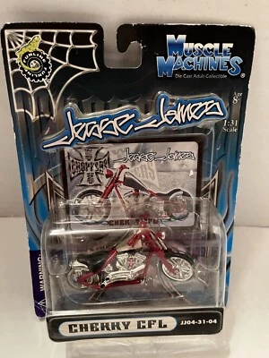 West Coast Choppers Jesse James Muscle Machines Cherry CFL Chopper Diecast - Image 1 of 4