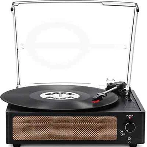 RetroAudio Record Player Bluetooth Turntable Stereo Vinyl Wireless Audio Turntab - Picture 1 of 5