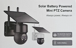 WIFI-Solar Low Power Consumption Camera Black - Picture 1 of 3