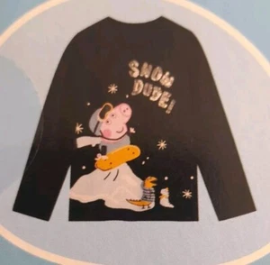 Peppa Pig Girls T Shirt For 6 To 8 Year Old Brand New Long Sleeve Night Shirt - Picture 1 of 8