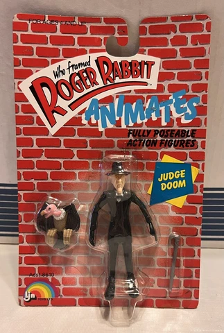 Who Framed Roger Rabbit Animates Judge Doom Figure New in Package Ljn Toy Cover
