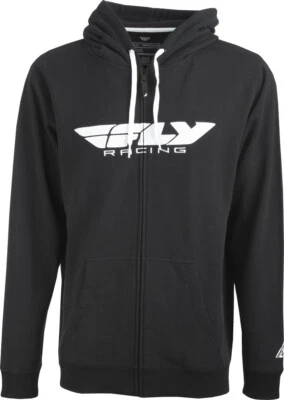 Fly Racing Corporate Hoody Zip Up Sweatshirt Hoodie (Black) L (Large) - Image 1 of 2