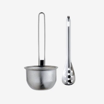 Miso Strainer with Slotted Spoon Stainless Steel Kajidonya Made in Niigata Japan - Image 1 of 4