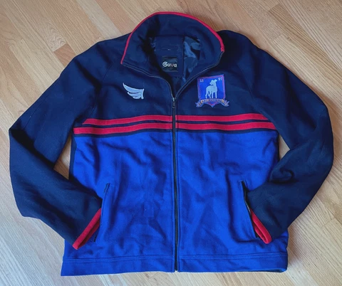RARE WOOL Ted Lasso AFC Richmond Track Jacket XL Football Soccer Jason Sudeikis Cover