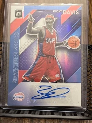 RICKY DAVIS 2019-20 DONRUSS OPTIC SIGNATURE SERIES AUTOGRAPH AUTO PRIZM CLIPPERS - Image 1 of 2