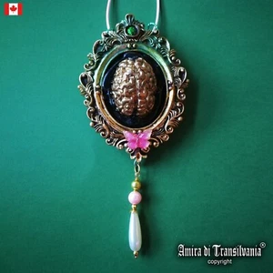 Lucky Talisman Brain Pendant Necklace Amulets Fortune Money Protection Evil Eye - Picture 1 of 24