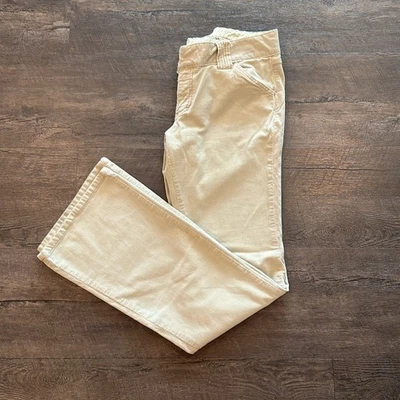 American Eagle Outfitters 10 Long Vintage Y2K Khaki Bootcut Corduroy Pants - Image 1 of 4