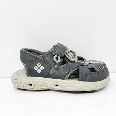 Columbia Boys Techsun Wave BC2082-011 Gray Ankle Strap Sandals Size 8 - Image 1 of 4