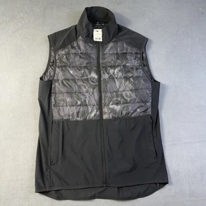 J Lindeberg Vest Mens XL Black Gray Golf Quilted Primaloft Season Hybrid NEW - Picture 1 of 12