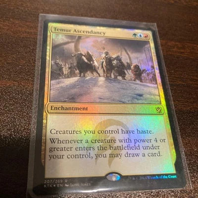 Temur Ascendancy Foil English Magic the Gathering KTK Rare Card - Image 1 of 2