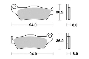 Pastiglie freno Sinter Grip R90 per HUSABERG FE 350 1996-2001 Anteriore - Foto 1 di 1