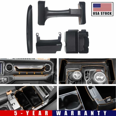 4-Pack Gear Shift Console Storage Box Organizers fit Jeep Wrangler JL JT 2018-23 Foto 1 de 4