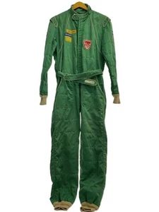 Traje de carreras SPARCO ropa deportiva años 80 56 verde usado - Imagen 1 de 8