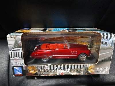1949 RED BUICK 1:43 SCALE DIE-CAST NEW-RAY TOYS IN ORIGINAL BOX - Image 1 of 4