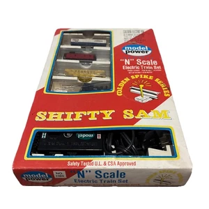 Model Power No 1180 Shifty Sam N Scale Golden Spike Electric Train Set - Picture 1 of 10