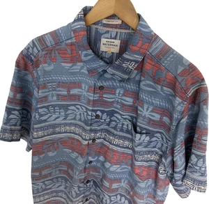 Quiksilver Waterman Herren Hawaii Tribal Blatt Print Polynose Hemd Gr. XL - Bild 1 von 4