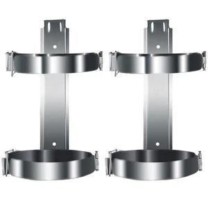 2 Pcs Fire Extinguisher Hanger Heavy Duty Bracket Metal Brackets - Picture 1 of 11