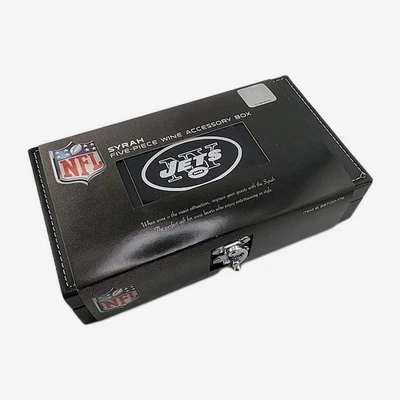 NFL New York Jets 5 piece Box Wine Set Officially Licensed Wine Accessories 2011 - Image 1 of 4