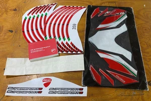 Ducati OEM Supersport S Rim Decals, Graphis and Booklet Ducati Corse Motorcycle - Picture 1 of 1