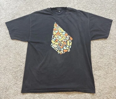 Vintage Y2K Volcom Mens Shirt XL Thrashed Faded Skater Surf Grunge Black - Image 1 of 4