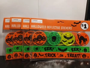 Halloween Reflektierende Aufkleber Neu Menge 4 Packungen  - Bild 1 von 1