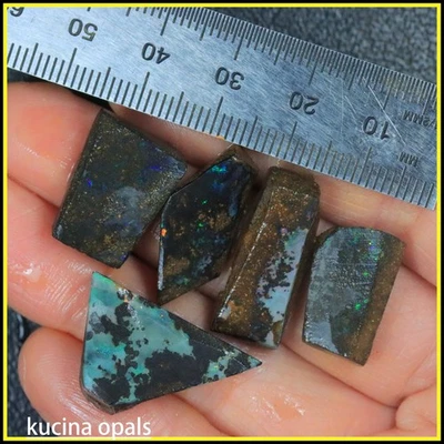 Paquete 59TCW de ROLLOS DE ÓPALO DE ROCA NATURAL ÁSPERO + VIDEO Foto 1 de 4