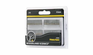 N Scale Privacy Fence (8 pcs) - Woodland Scenics #A2995 - Picture 1 of 5
