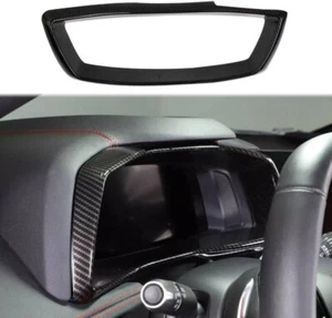 Carbon Fiber Style Center Console Dashboard Frame Cover Corvette C8 2020-2025 - Picture 1 of 7