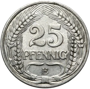 German Reich-Empire-J. 18-coin-25 Pfennig 1910 E-nickel - Picture 1 of 2