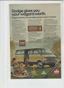 Original 1975 Dodge Van Magazine Ad "Dodge Gives You Your Wagon's Worth" - Bild 1 von 1