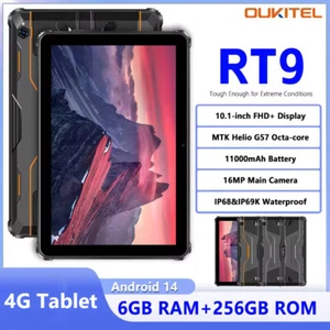 Global Oukitel RT9 4G Rugged Tablet 10.1-inch 24GB RAM+256GB ROM 11000mAh 16MP - Picture 1 of 16