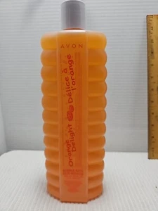 Vintage Avon Orange Delight Bubble Bath Large 24 Fl oz 2002 NOS Old Stock NEW - Picture 1 of 4