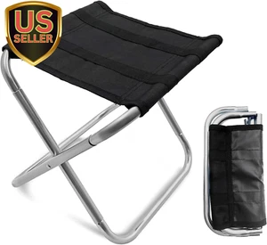 Portable Mini Folding Stool, Small Camping Stool Mortable Stool Can Hold up t... - Picture 1 of 1