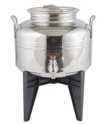 Bidone olio Sansone fusto lt 5 3 2 europa rubinetto acciaio inox 18/10 - Rotex - Immagine 1 di 3