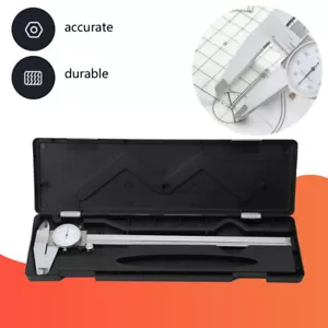 12" Shockproof Dial Caliper Stainless Steel001" GRAD Calipers Lineal with Case - Bild 1 von 19
