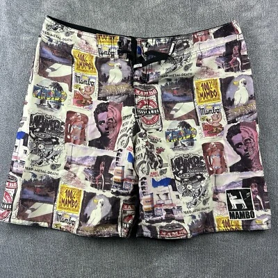 Pantalones Cortos de Tabla Mambo Para Hombres 36 Boardies Playa Surf Bañador Bolsillos Informales Foto 1 de 4